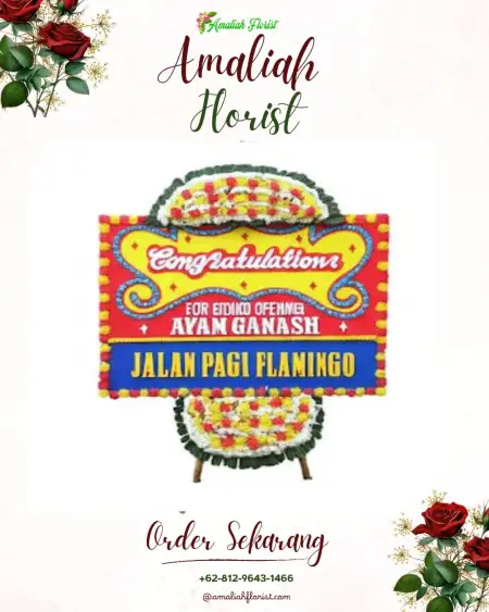 Sewa Papan Bunga Ngrompak